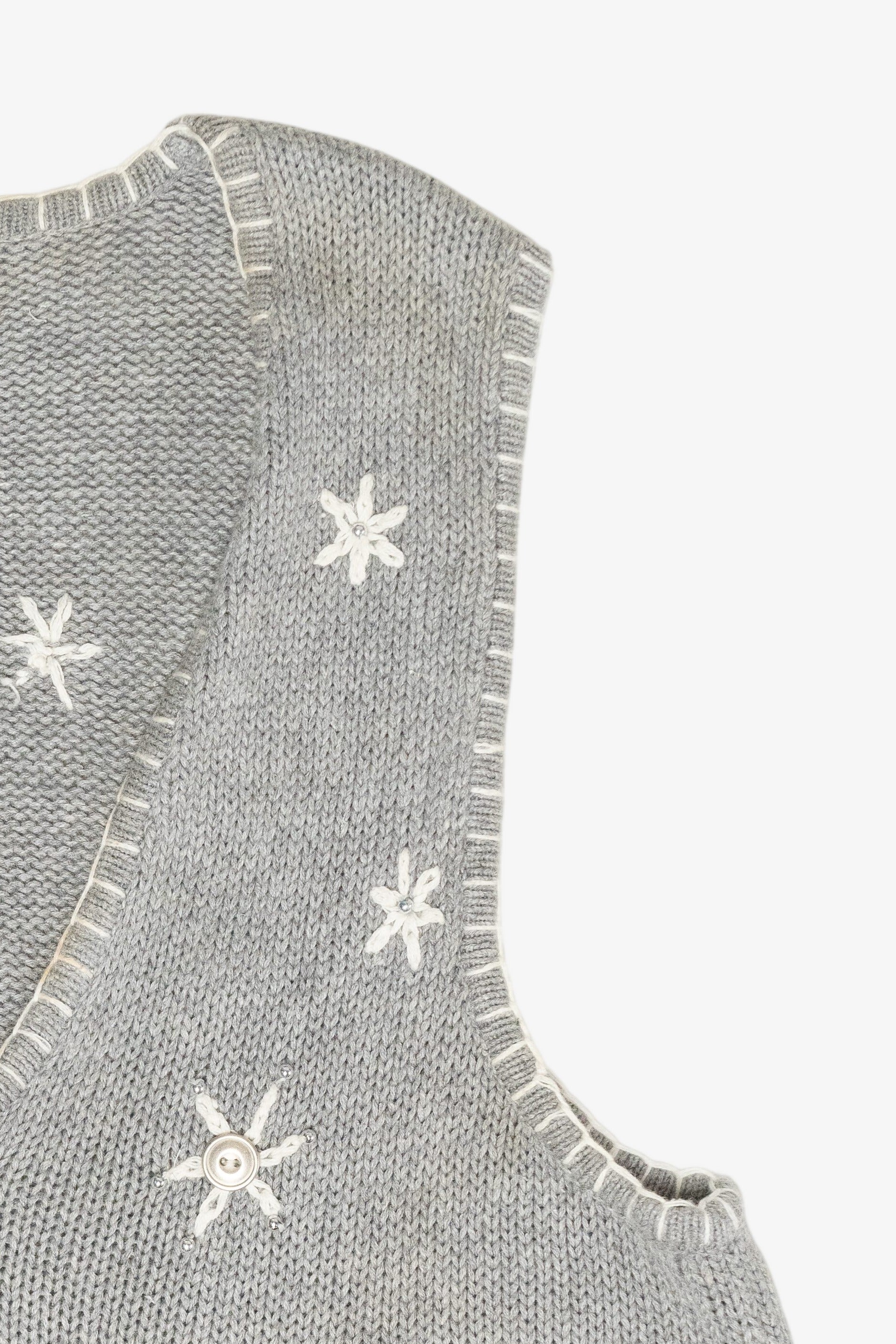 Cozy Snowmen Vintage Ugly Christmas Sweater Vest (1990s)
