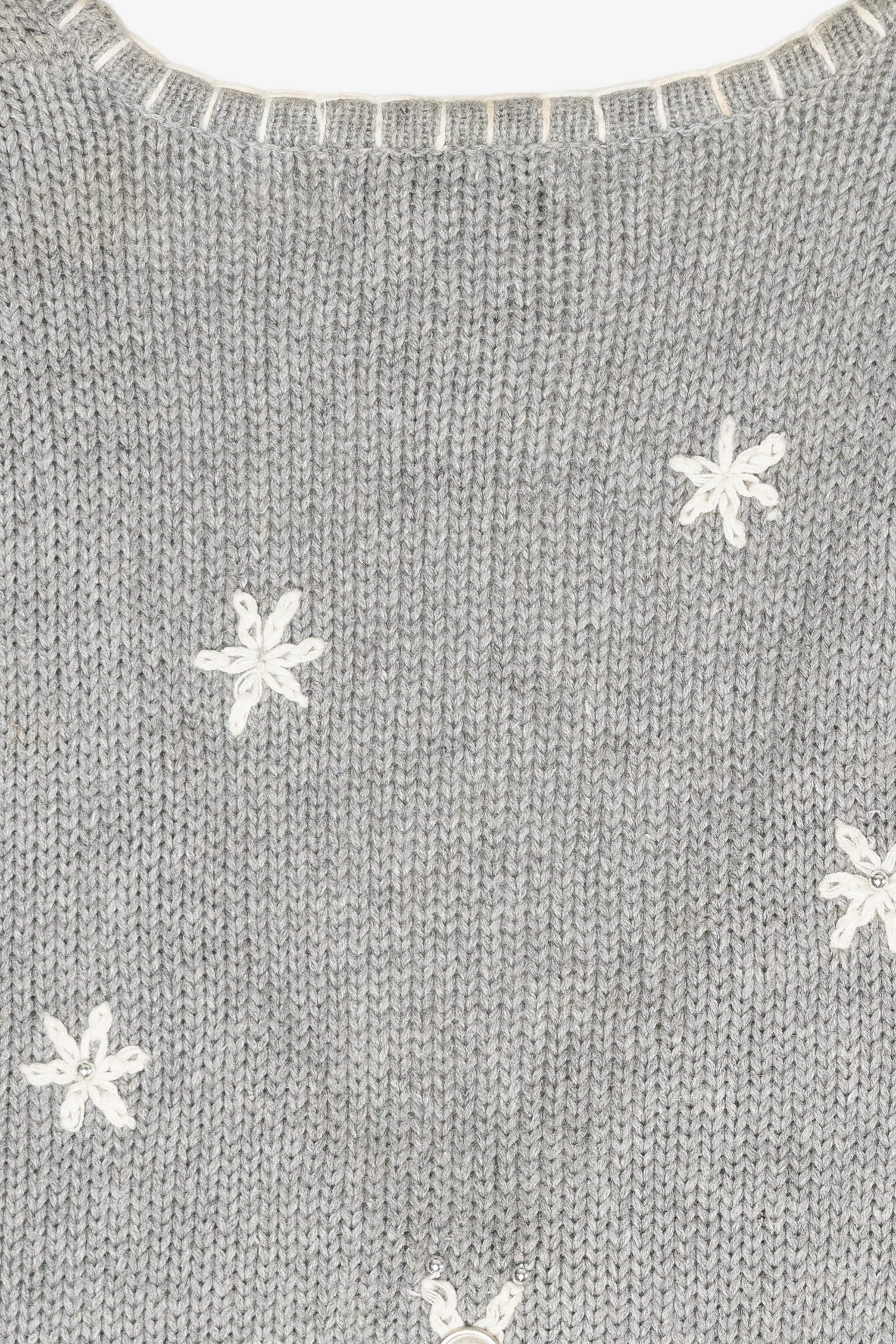 Cozy Snowmen Vintage Ugly Christmas Sweater Vest (1990s)