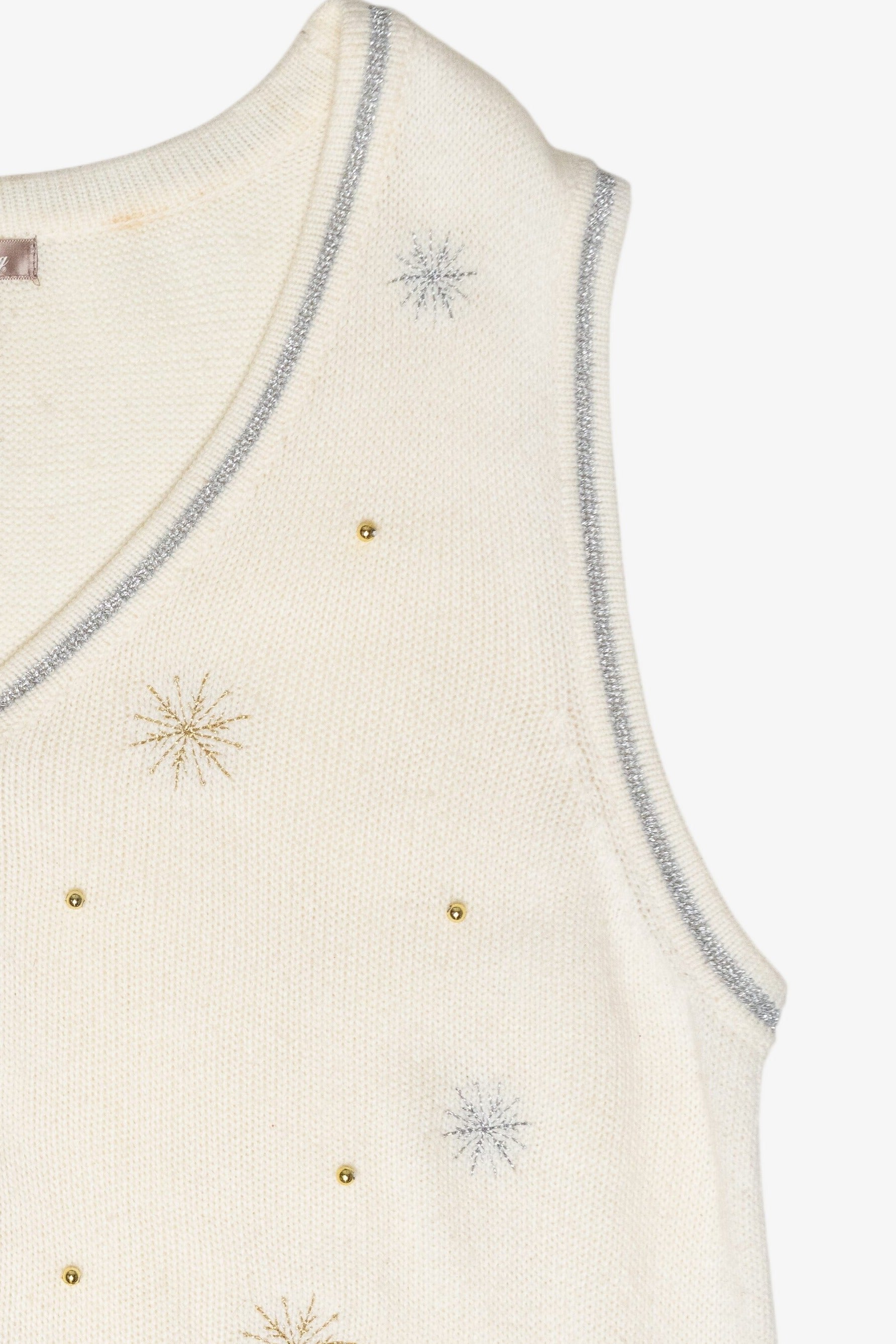 Jolly Polar Bear Vintage Ugly Christmas Sweater Vest (2000s)