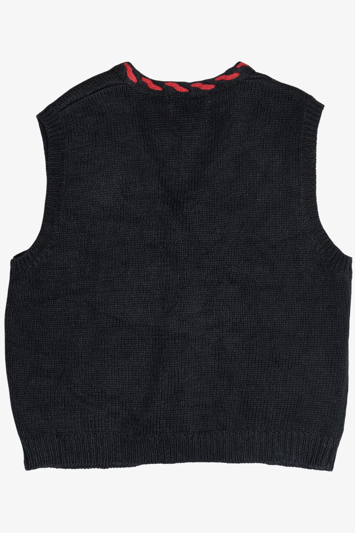 Vintage Hand Knit Ugly Christmas Vest (1990s)