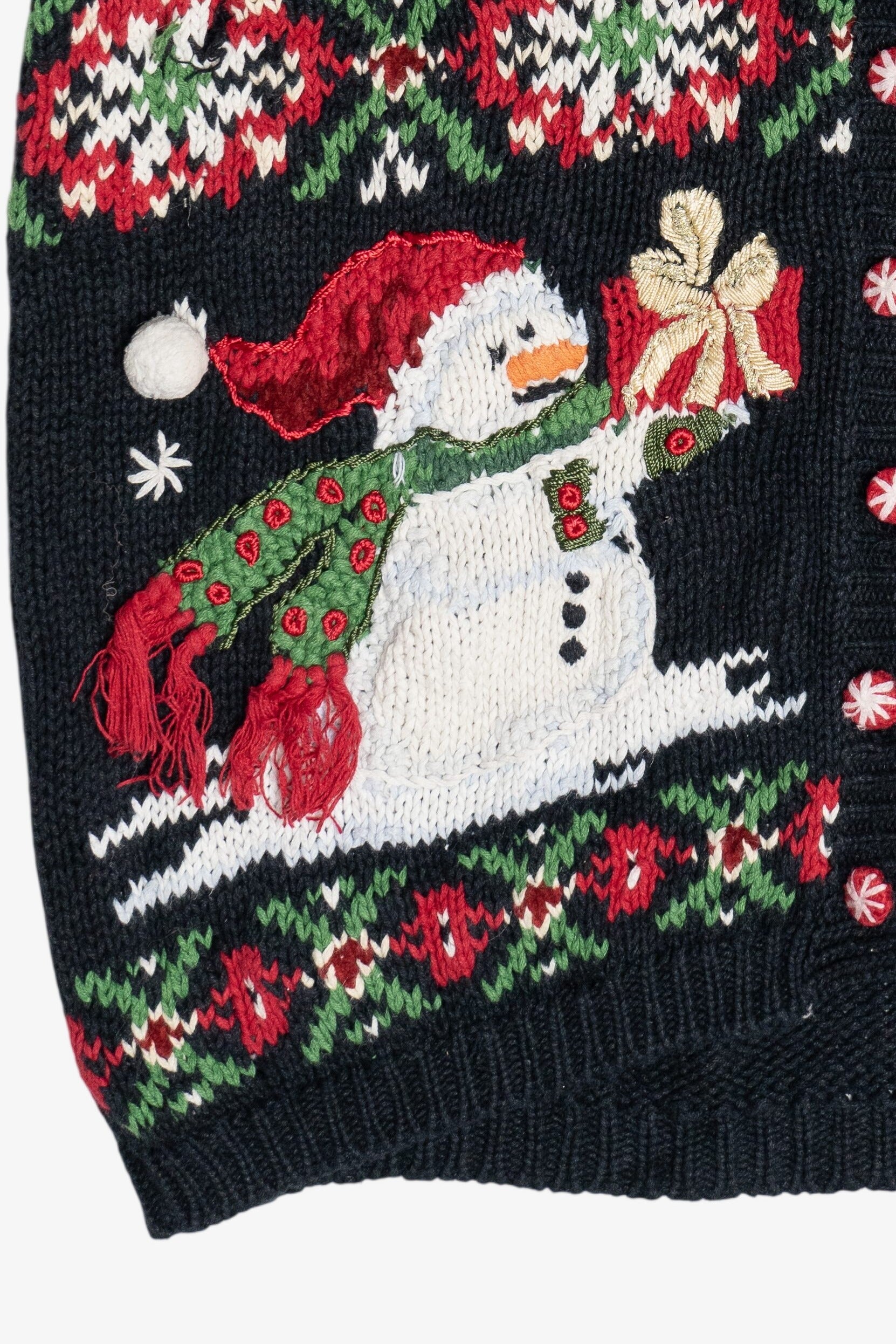Vintage Heirloom Collectibles Snowmen Ugly Christmas Vest (1990s)