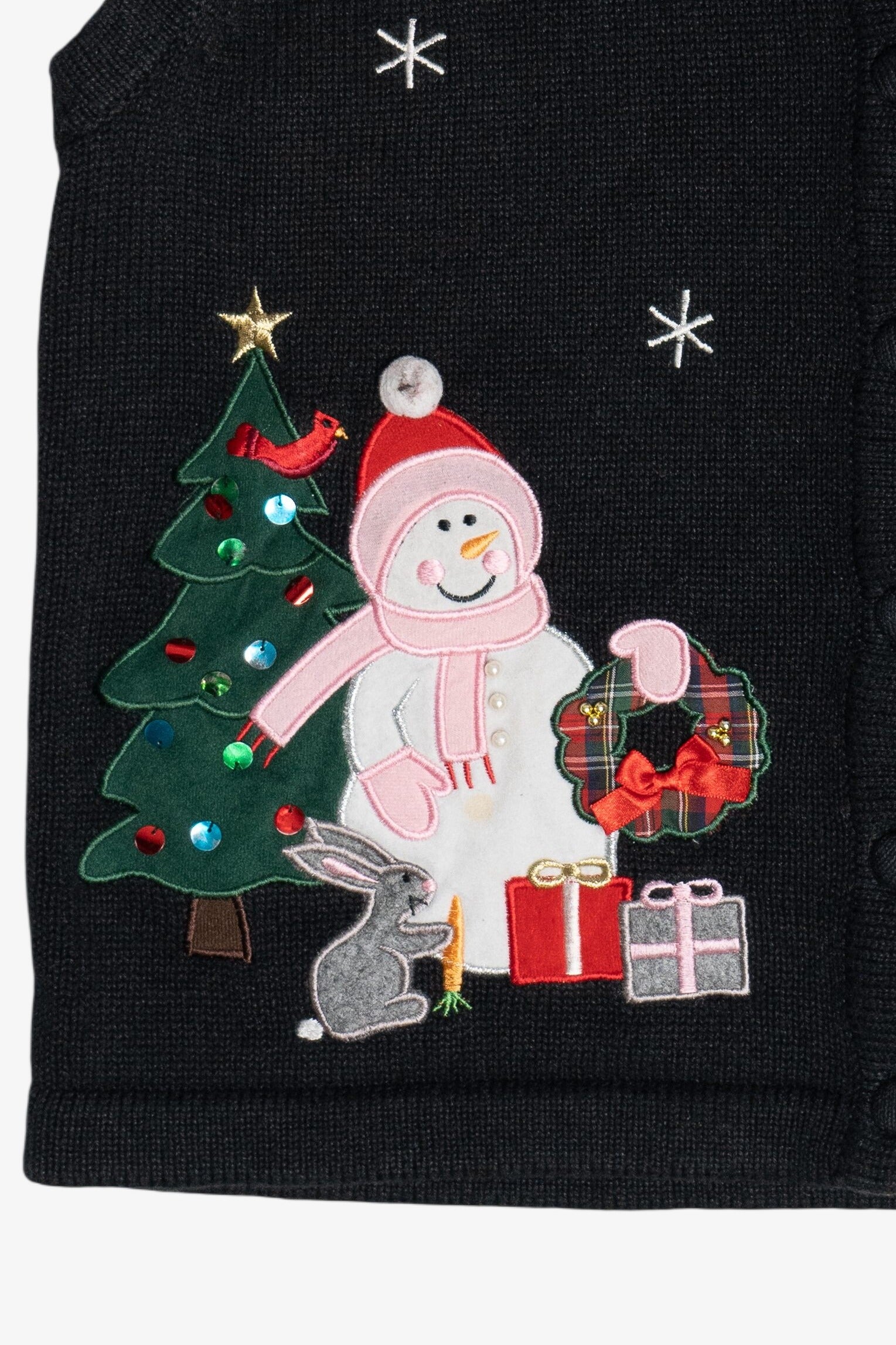 Vintage Bechamel Snowmen Ugly Christmas Vest (1990s)