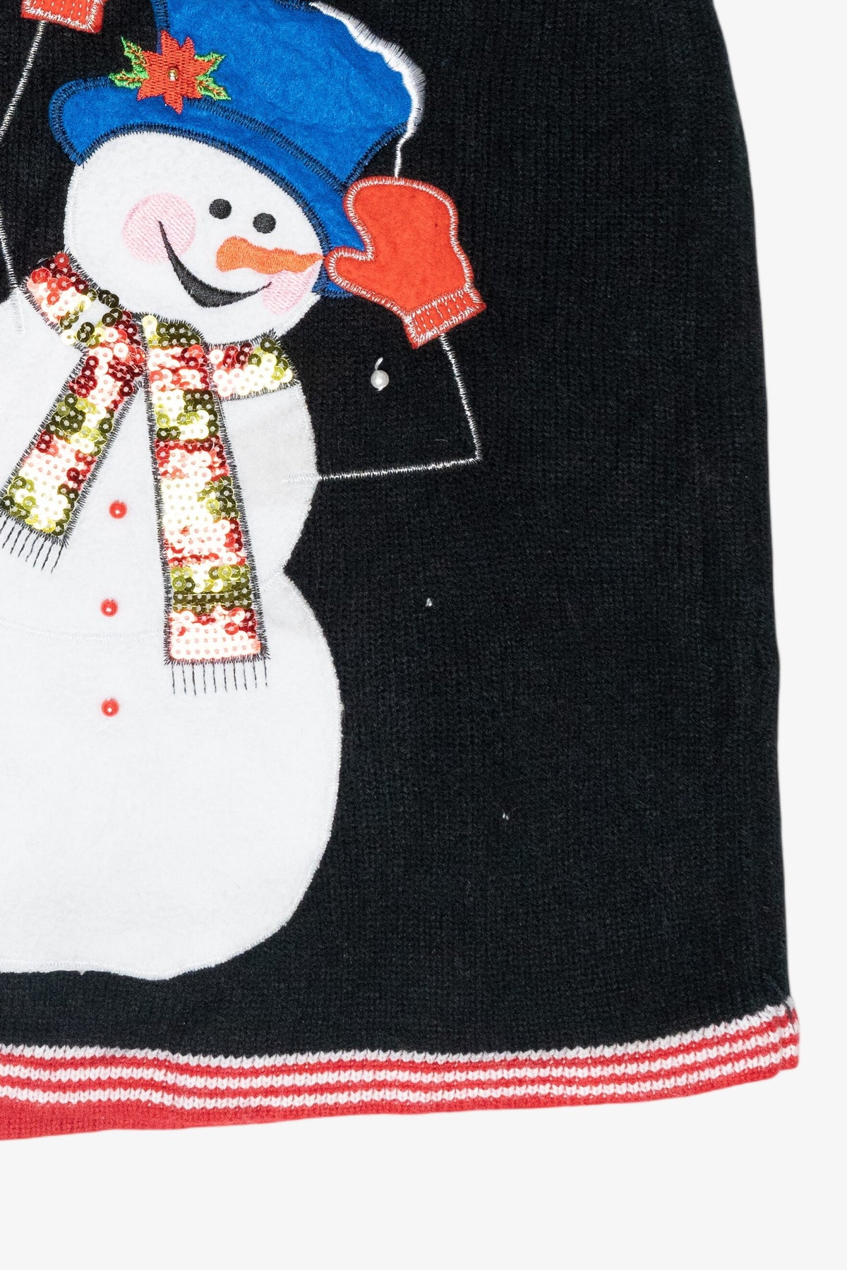Happy Snowman Vintage Ugly Christmas Sweater Vest (2000s)