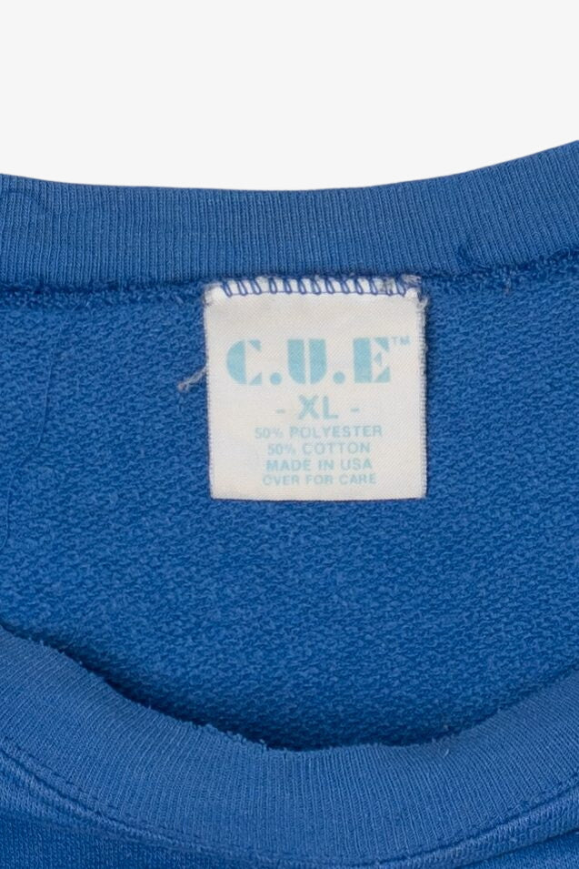 Vintage Blue "Save For Victory" America War Bonds Sweatshirt (1990s)