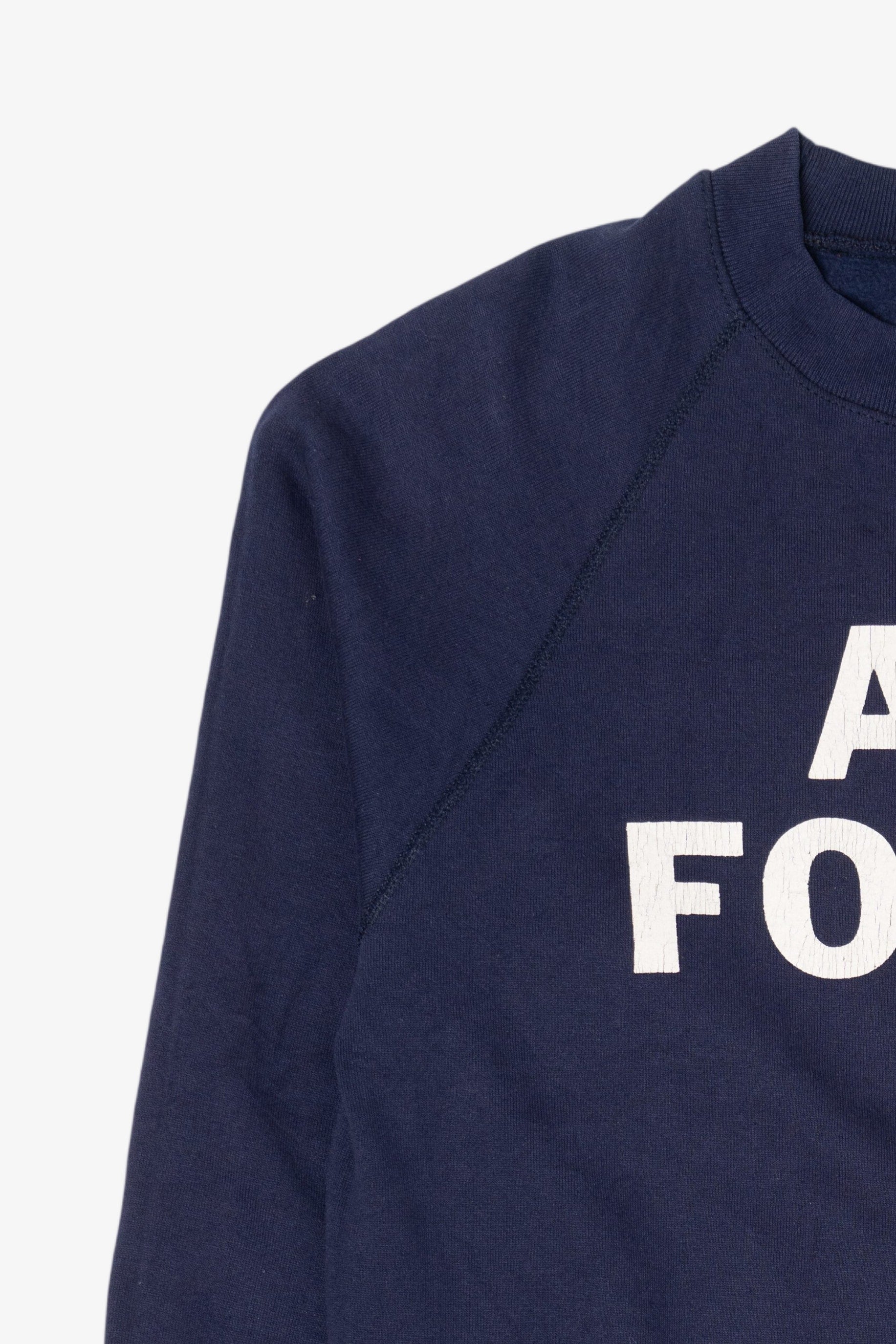 Vintage Navy Blue Air Force Raglan Sweatshirt (1990s)