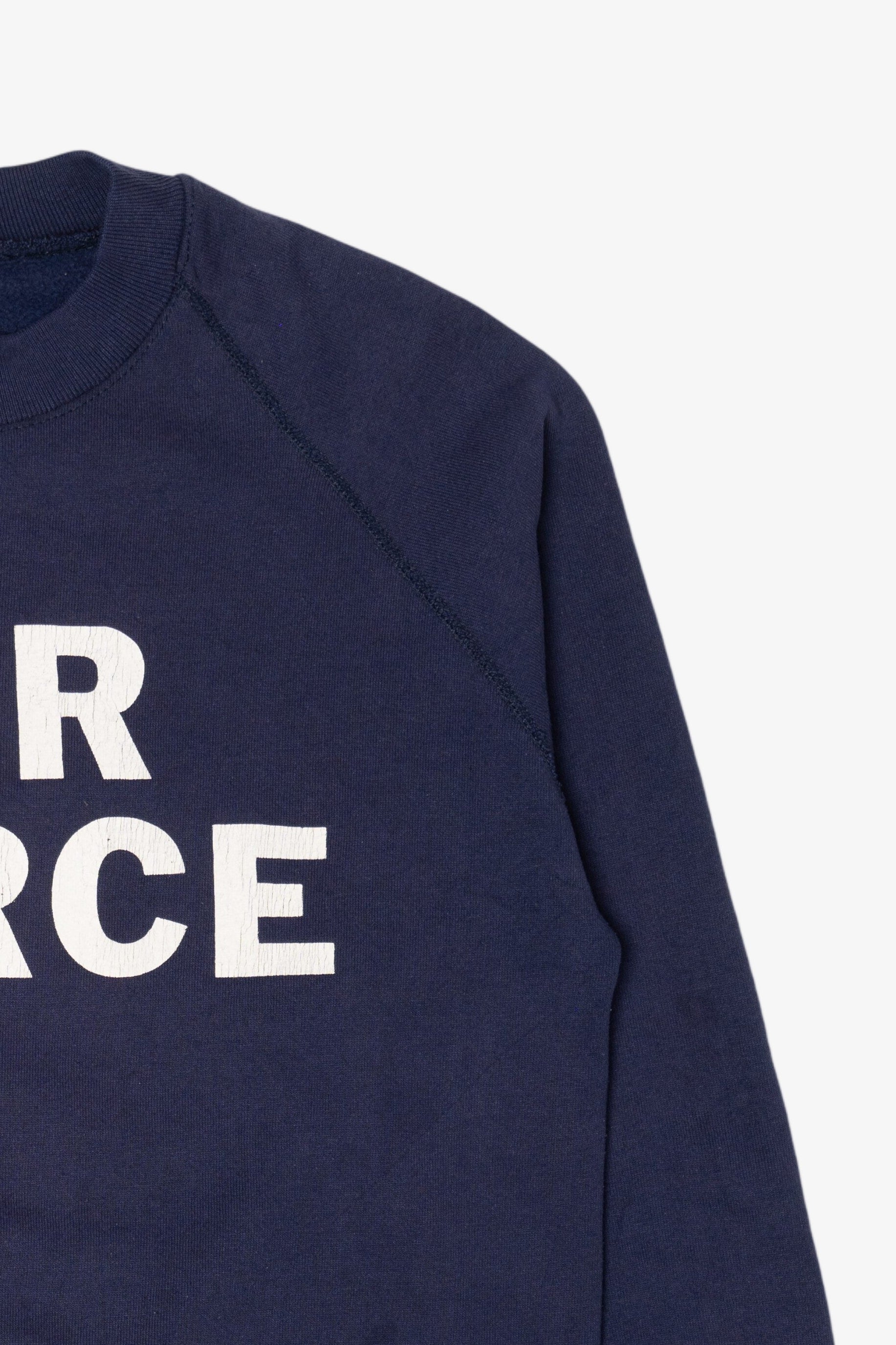 Vintage Navy Blue Air Force Raglan Sweatshirt (1990s)