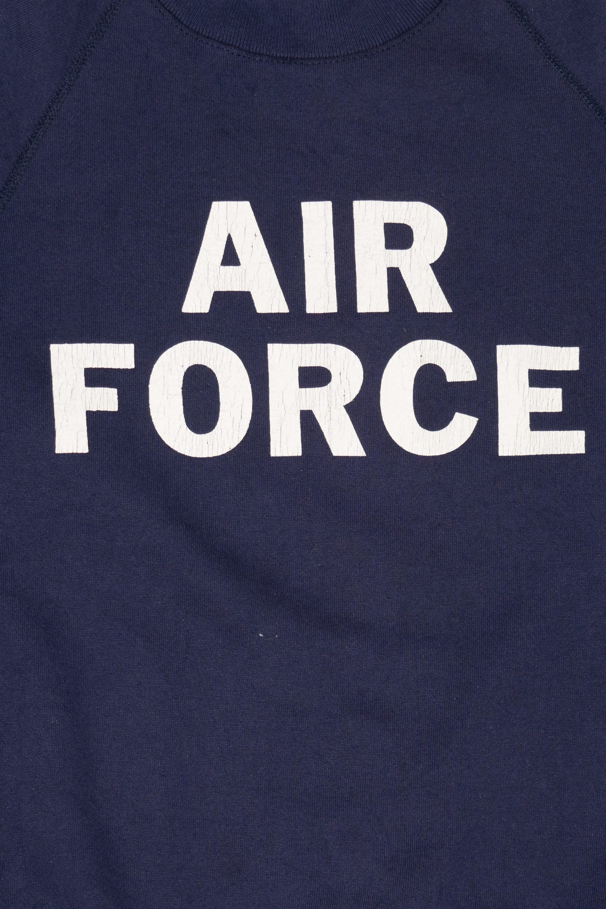 Vintage Navy Blue Air Force Raglan Sweatshirt (1990s)