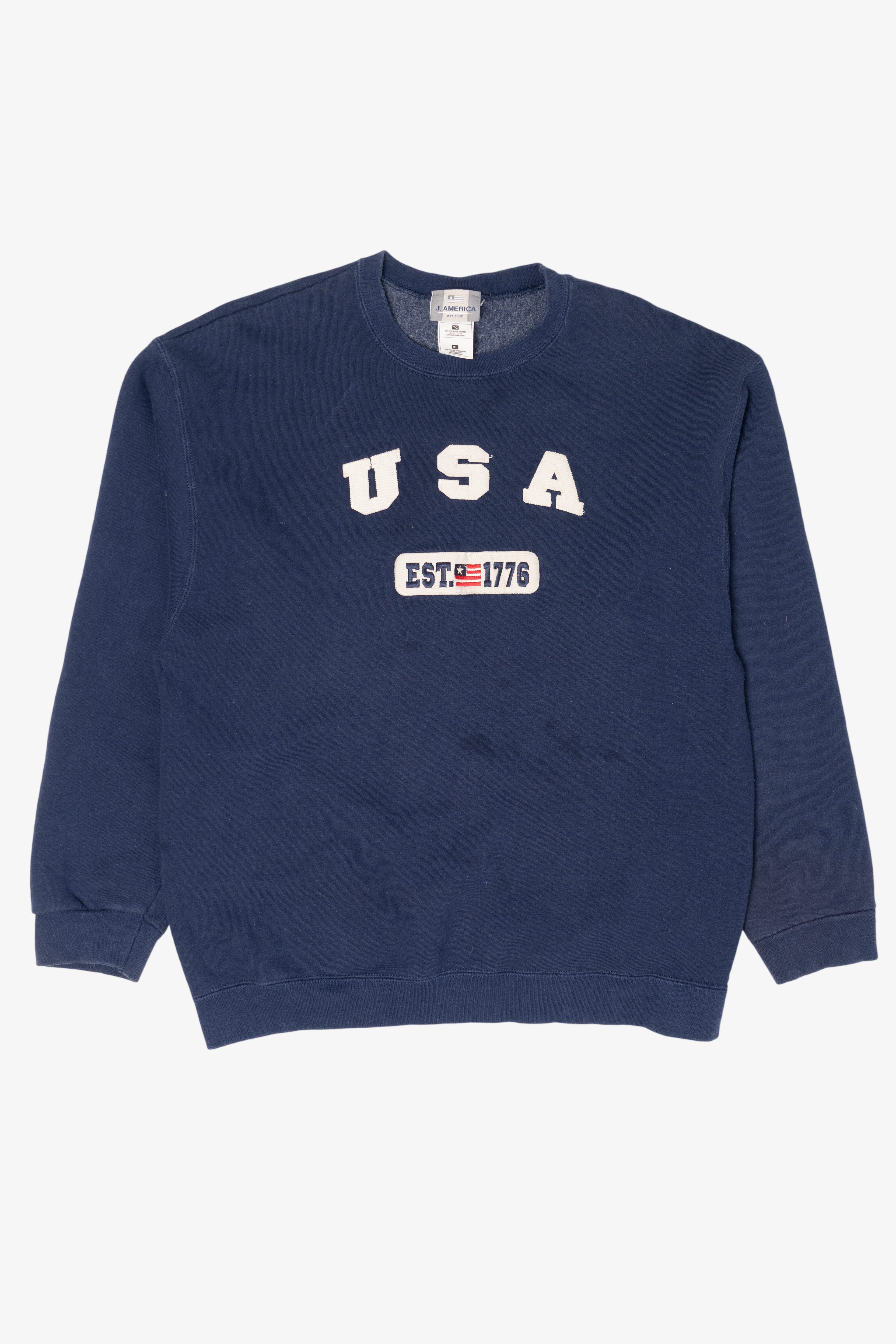Vintage Navy Blue USA Sweatshirt (2000s)