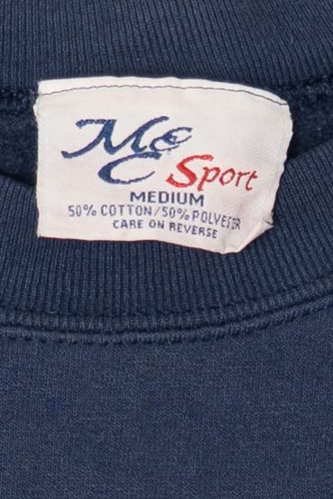 Vintage Navy Blue "God Bless America" American Flag Sweatshirt (1990s)
