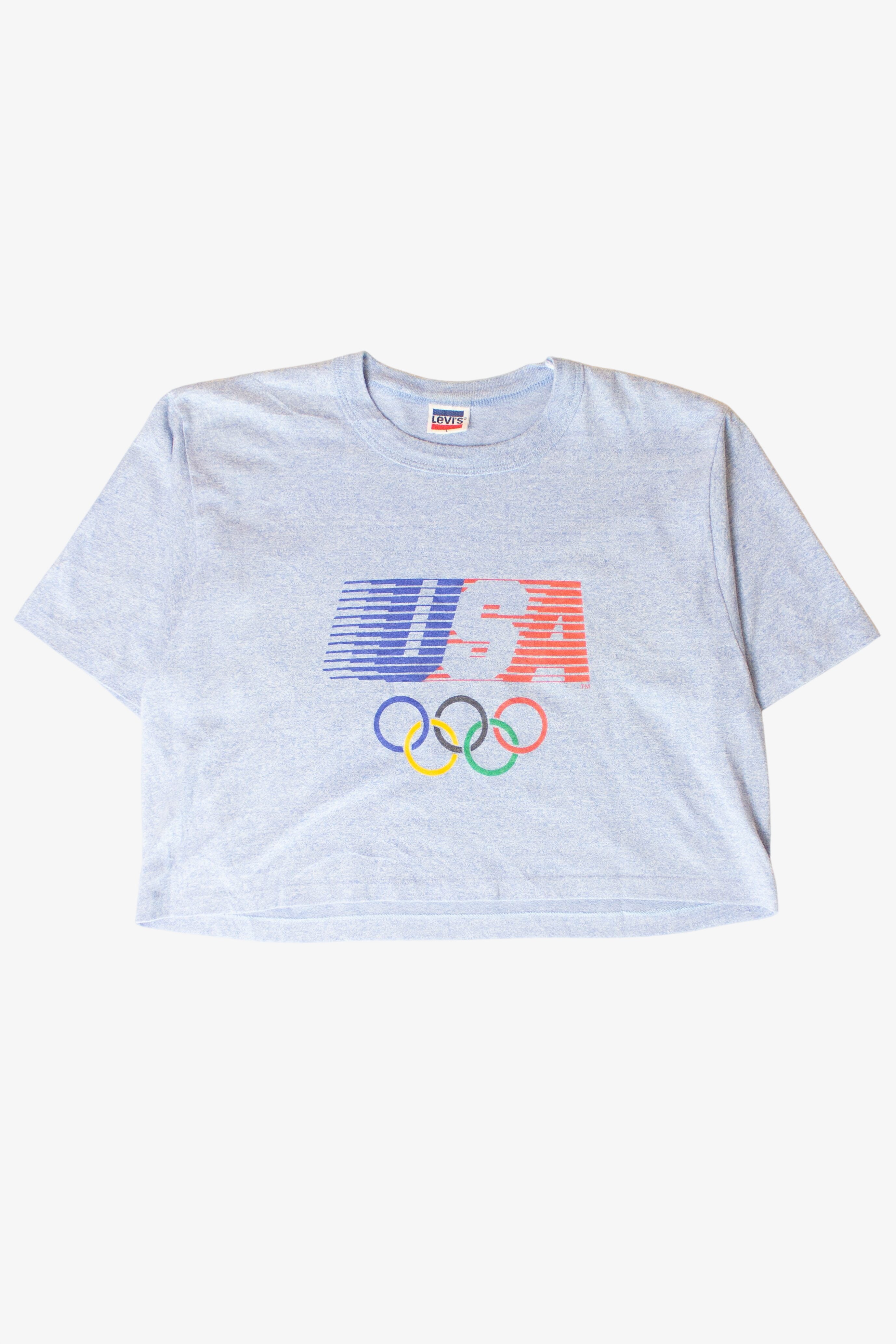 Vintage Levi's USA Olympic Cropped T-Shirt (1980s)