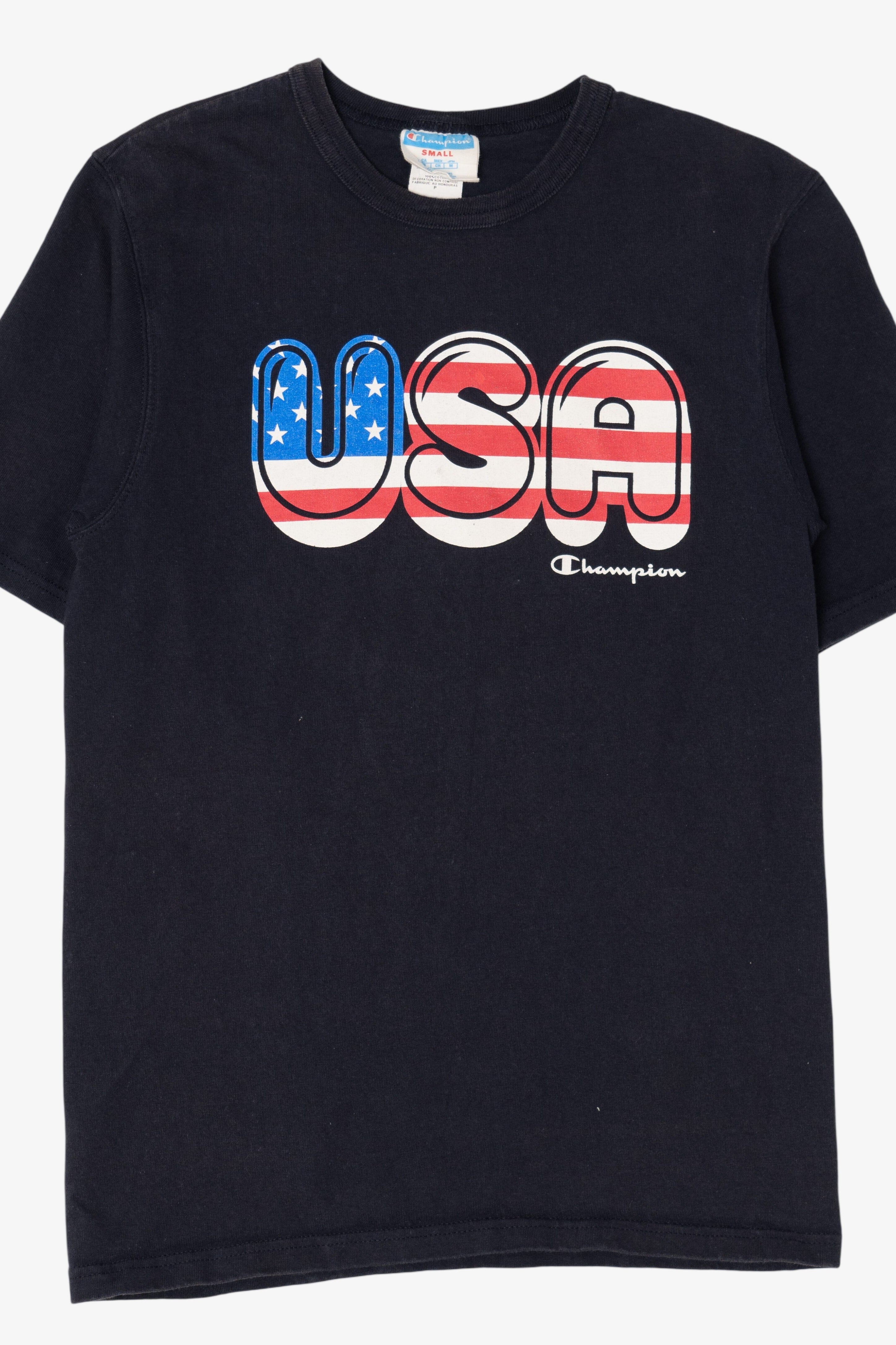 Vintage Navy Blue "USA" Champion T-Shirt (2000s)