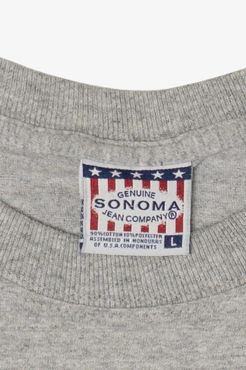 Vintage Gray USA American Flag Sonoma T-Shirt (2000s)