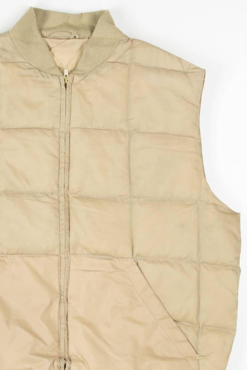Tan Duck Down Vest