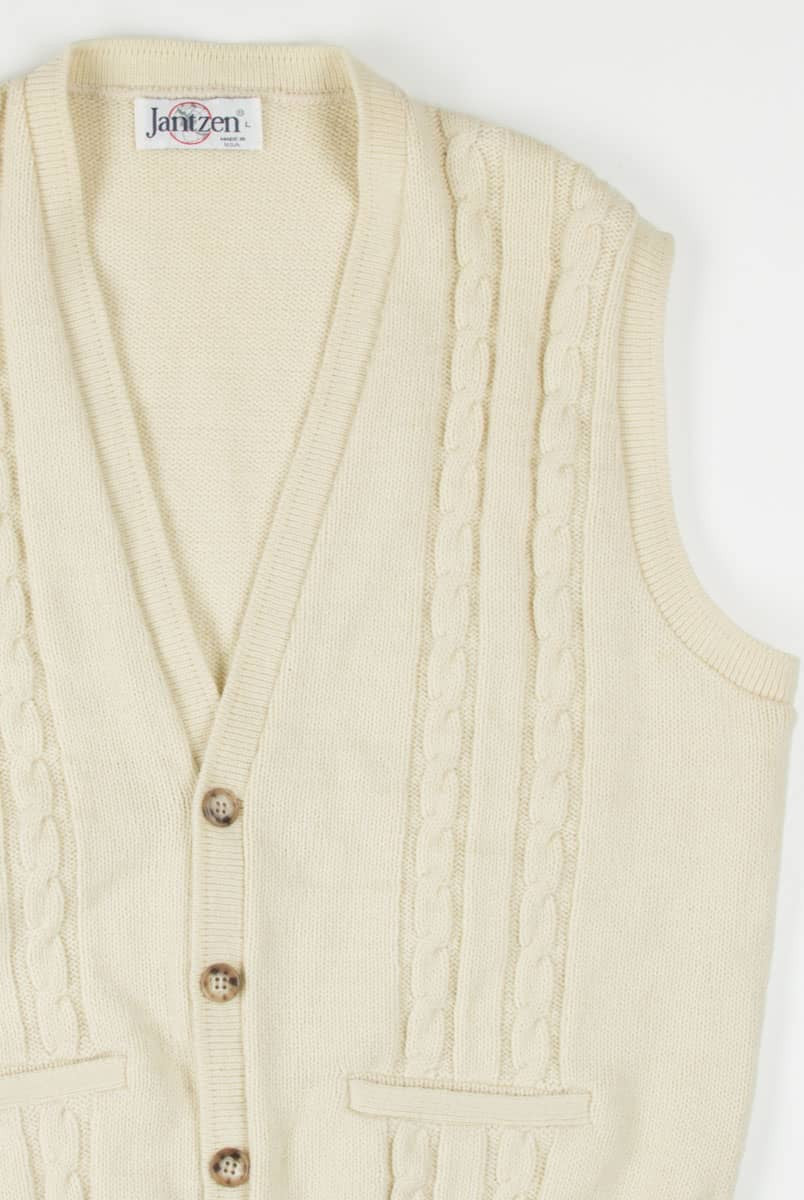 Cable Knit Sweater Vest 1