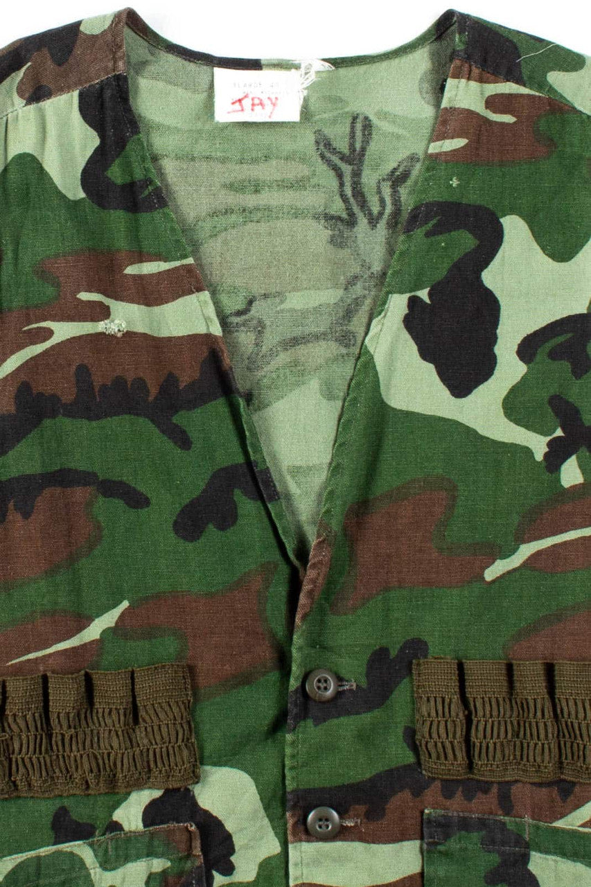 Vintage Camouflage Hunting Vest