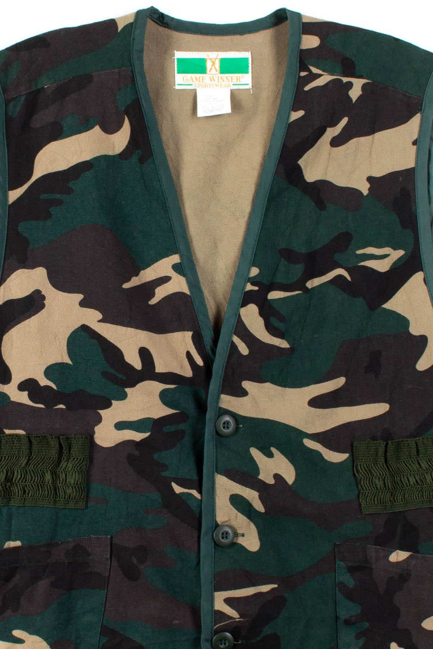 Dark Camo Hunting Vest