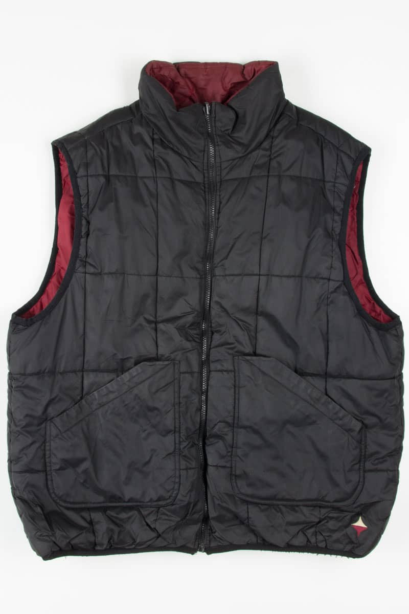 Stained Reversible Puffed Vest