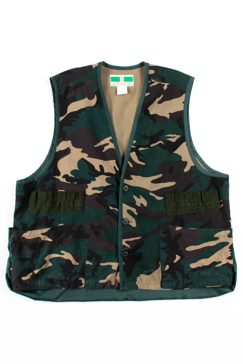 Dark Camo Hunting Vest