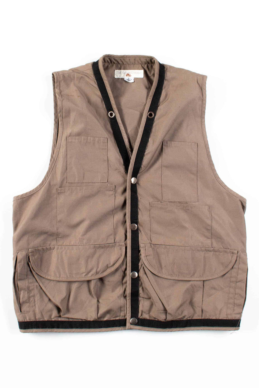 Brown Snap Hunting Vest
