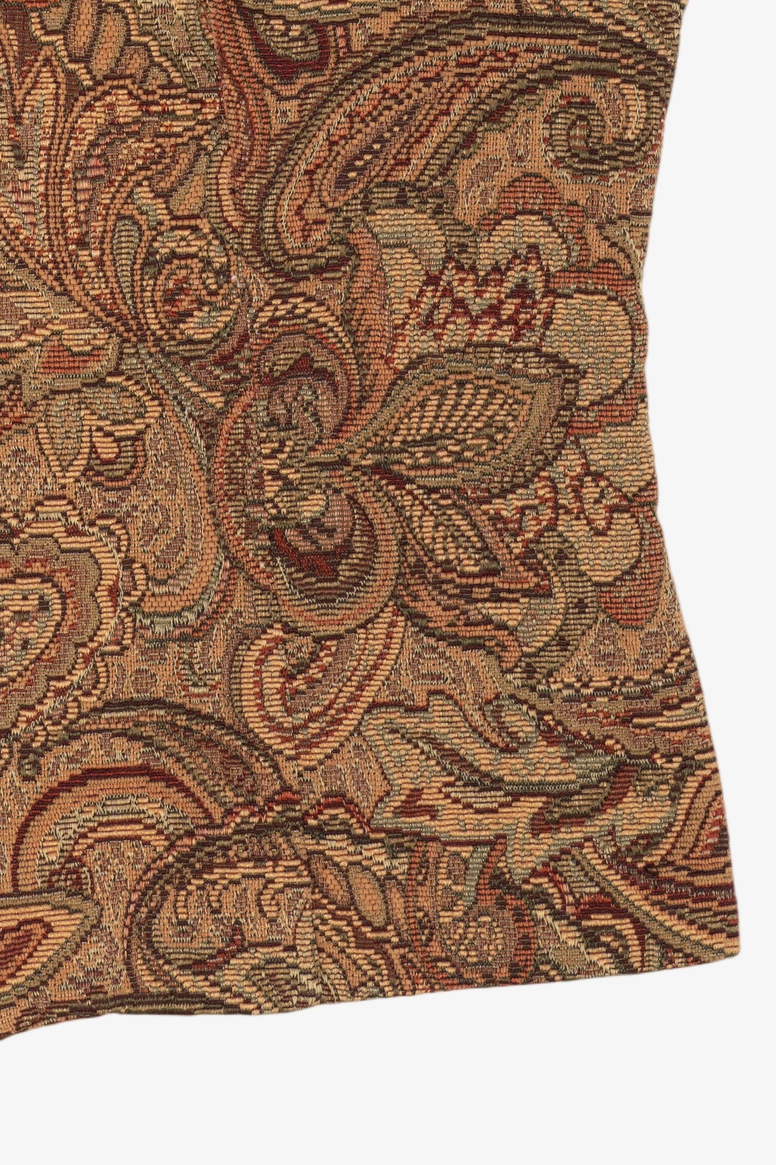 Vintage Brown Paisley Tapestry Vest (1990s)