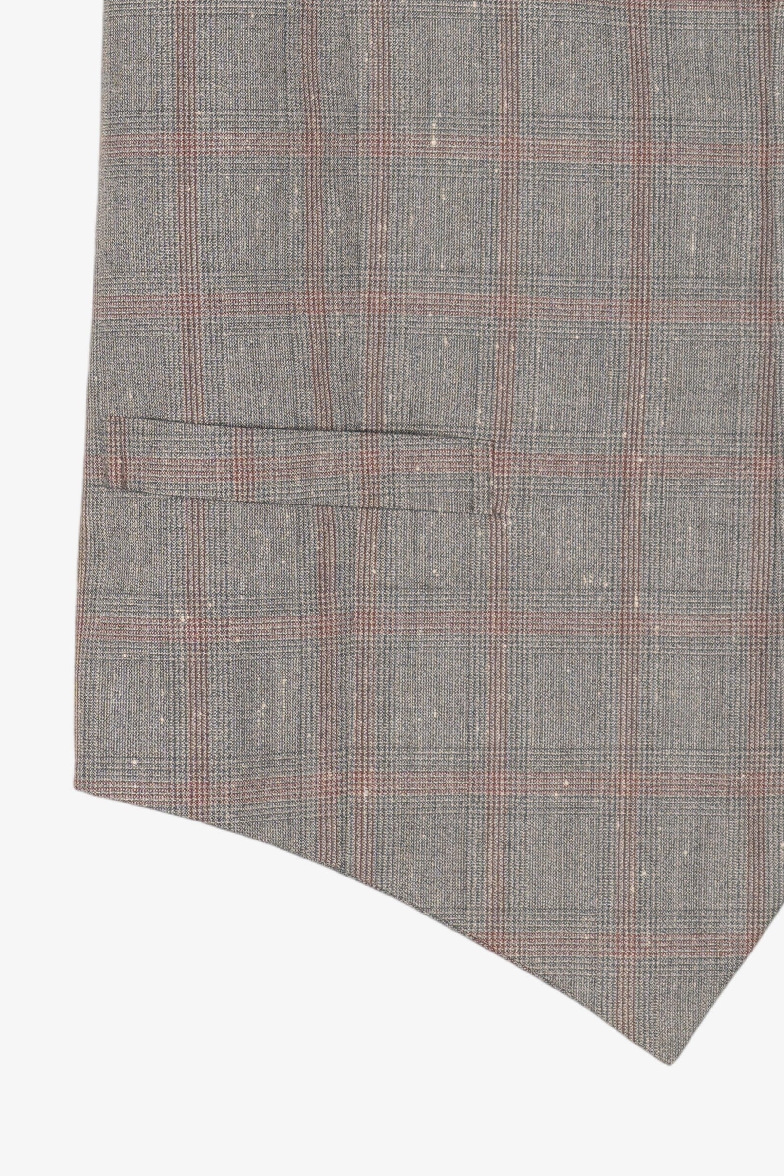 Vintage Gray Checkered Vest (1970s)