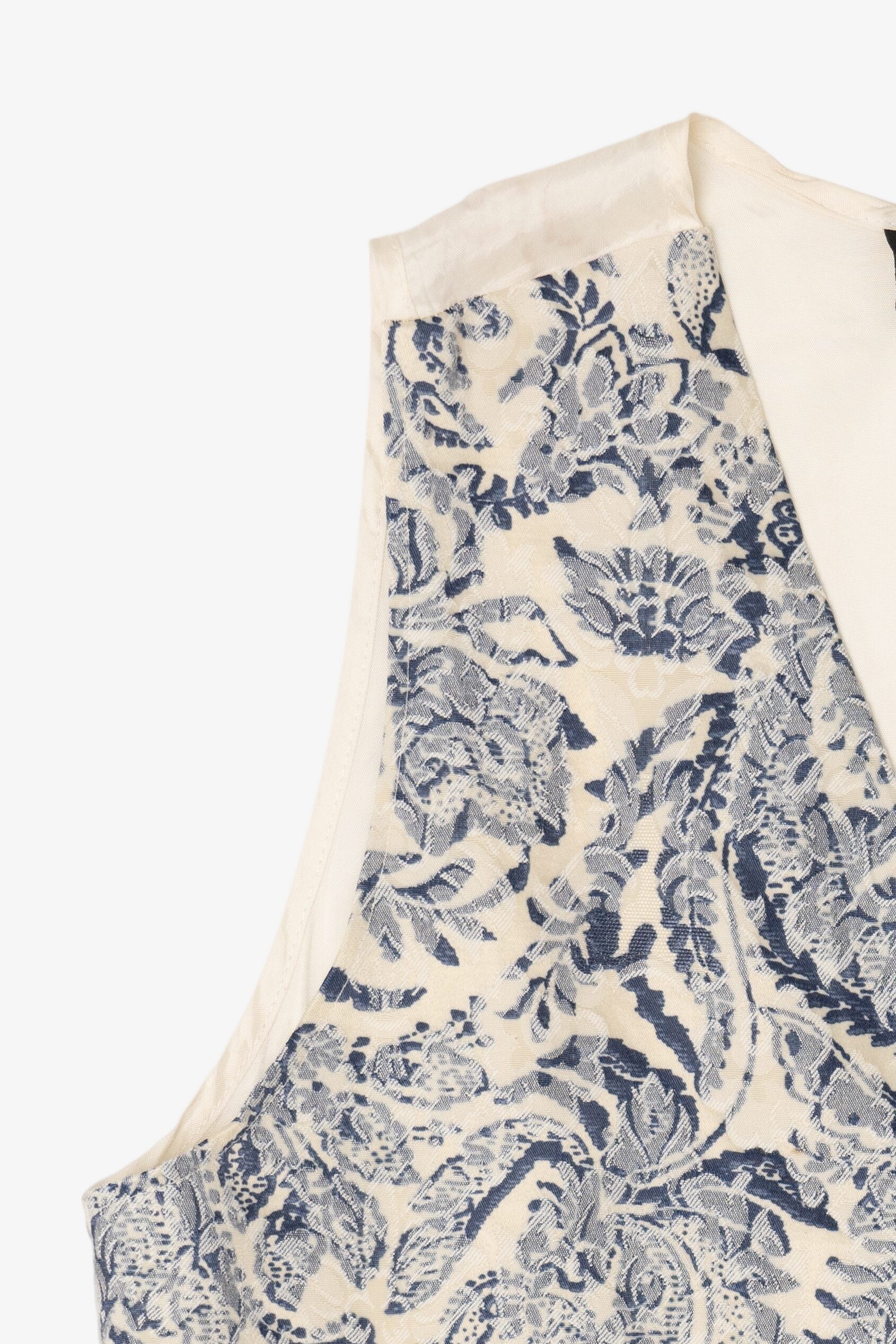 Vintage Light Blue Floral Vest (1990s)