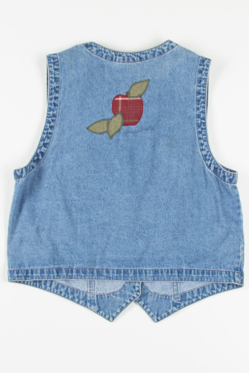 Apple Patches Denim Vest 188