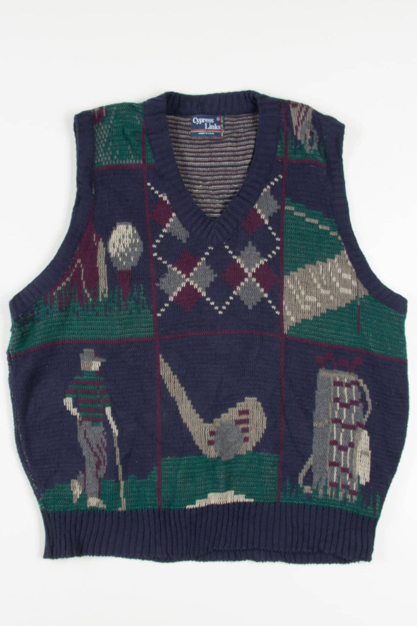 Vintage Golf Sweater Vest 216