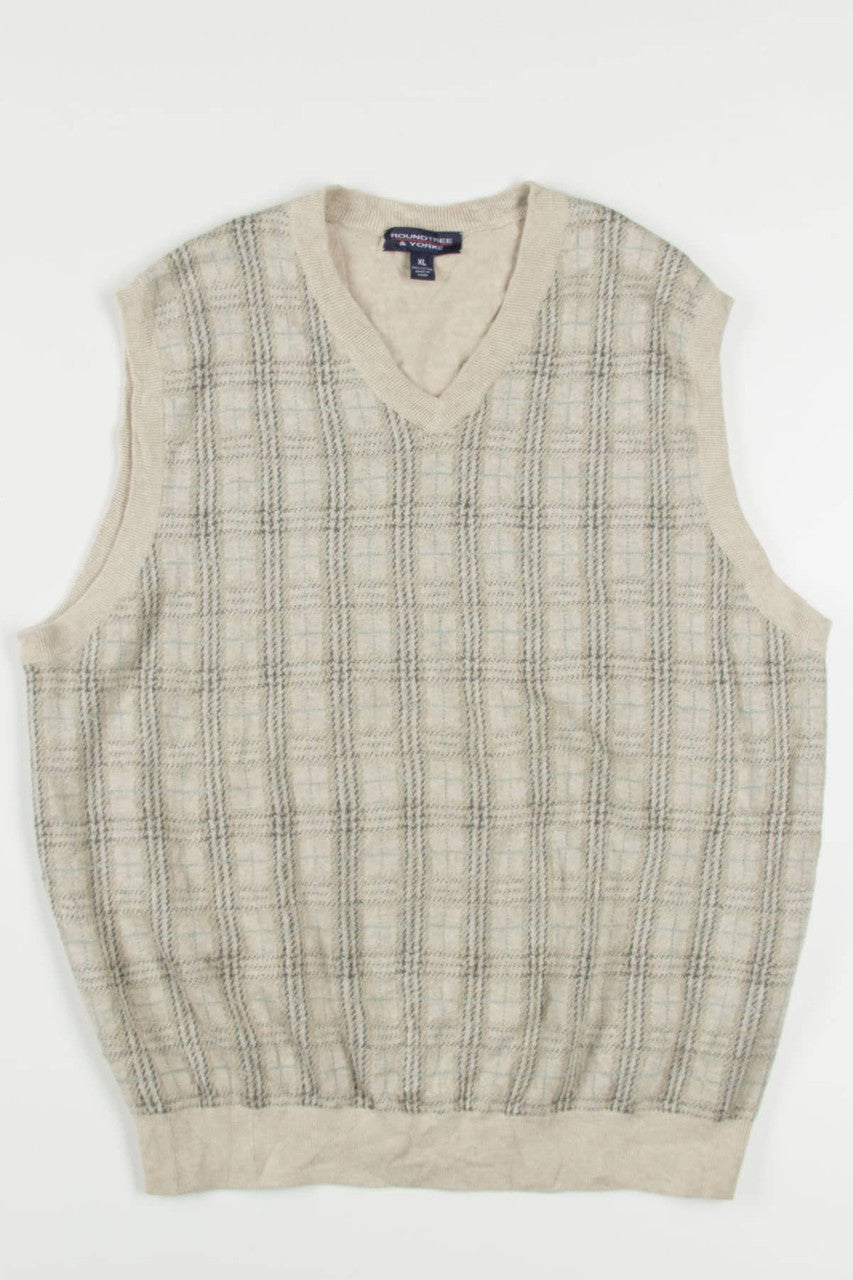 Plaid Sweater Vest 232
