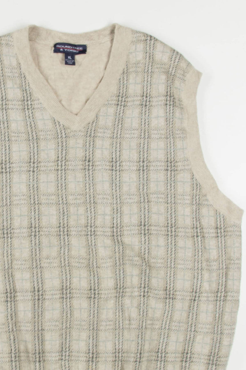Plaid Sweater Vest 232