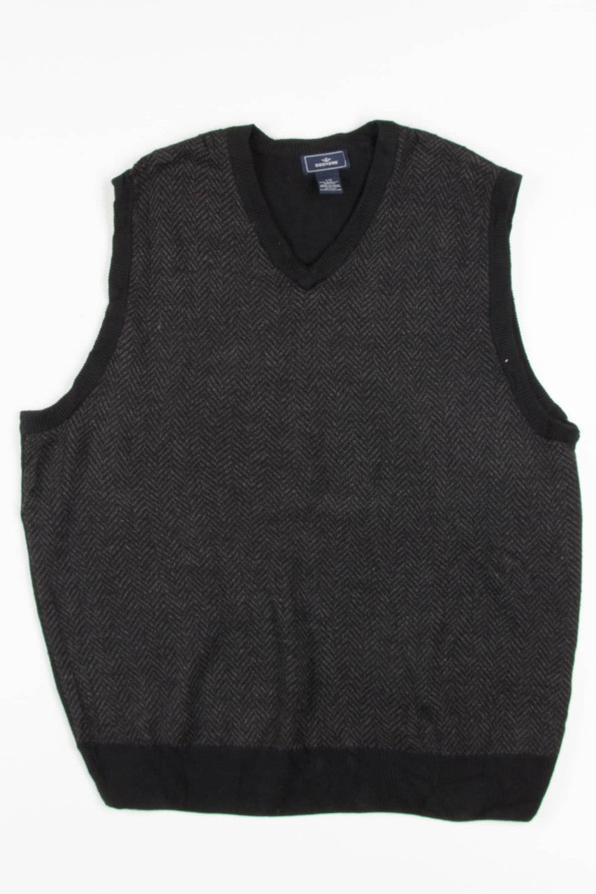 Black Chevron Dockers Sweater Vest 243