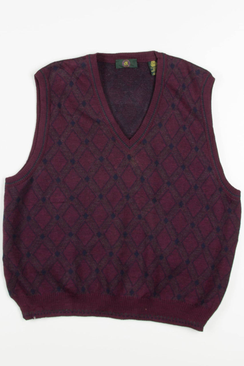 Burgundy Italian Sweater Vest 248