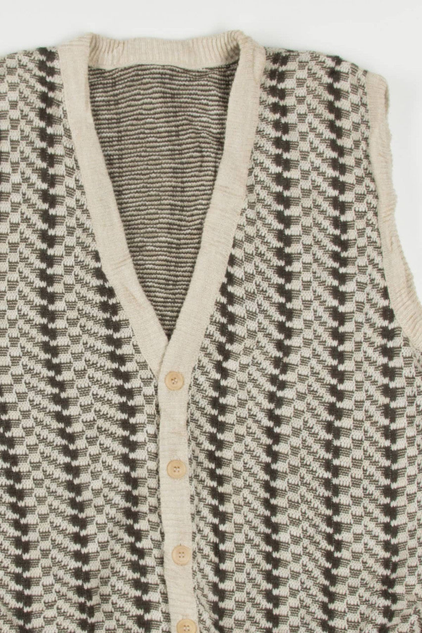 Knit Striped Sweater Vest 265