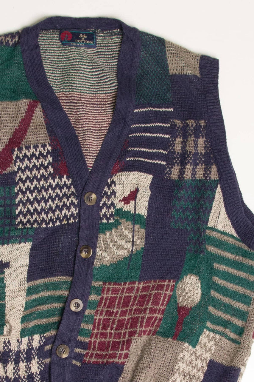 Vintage Golf Sweater Vest 274