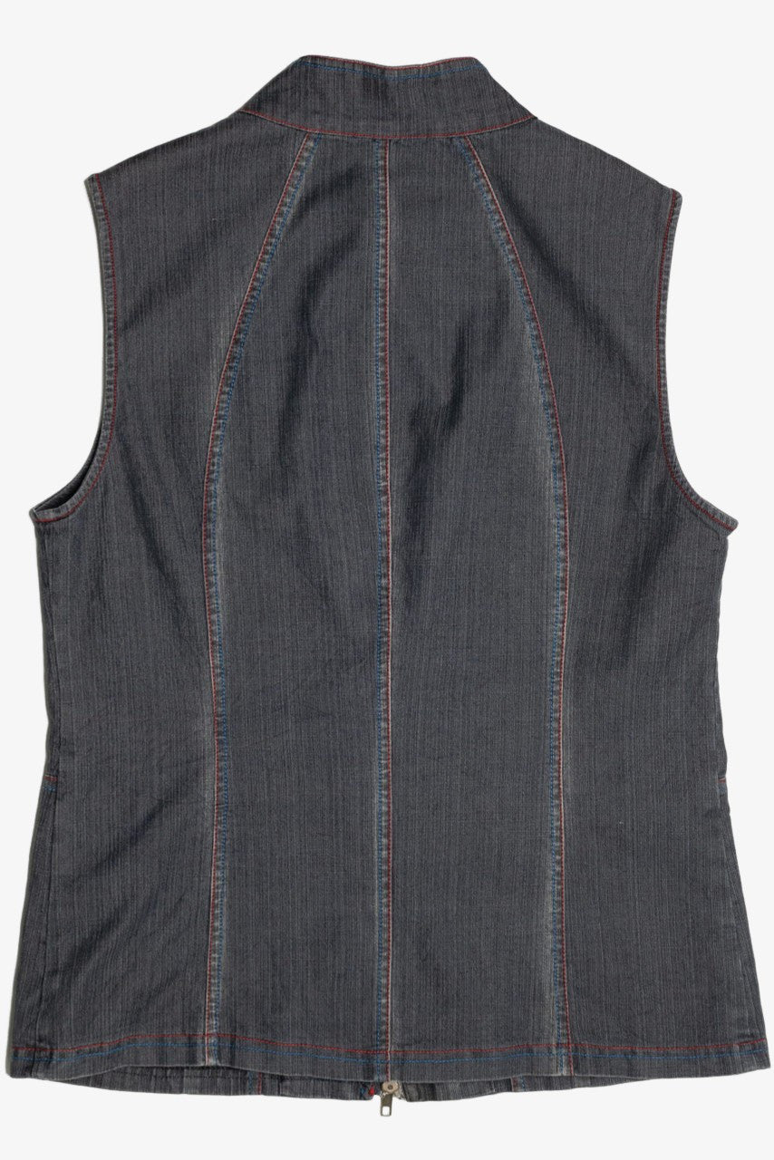 Gray Denim Vest