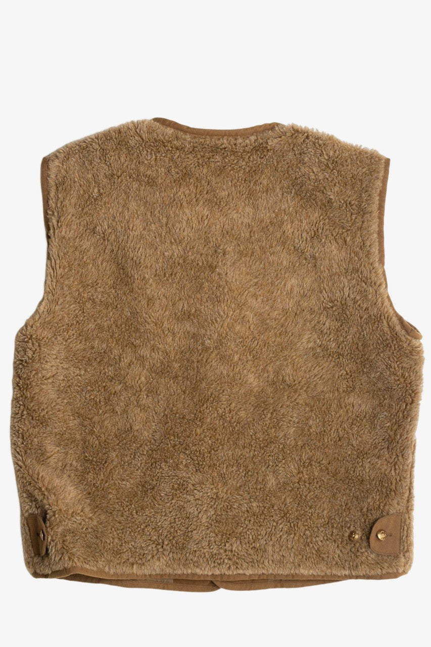 Faux Fur Windbreaker Vest