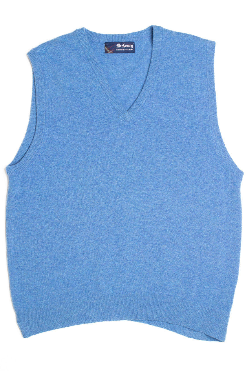 Blue Wool Vest
