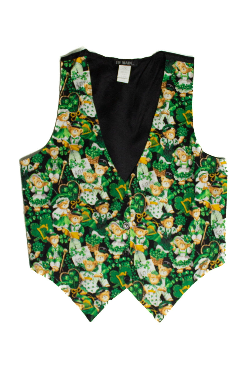 Vintage St. Pat's Teddy Bears Vest (1990s)