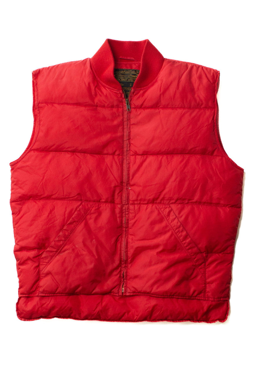Vintage Red Eddie Bauer Puffer Vest (1980s)