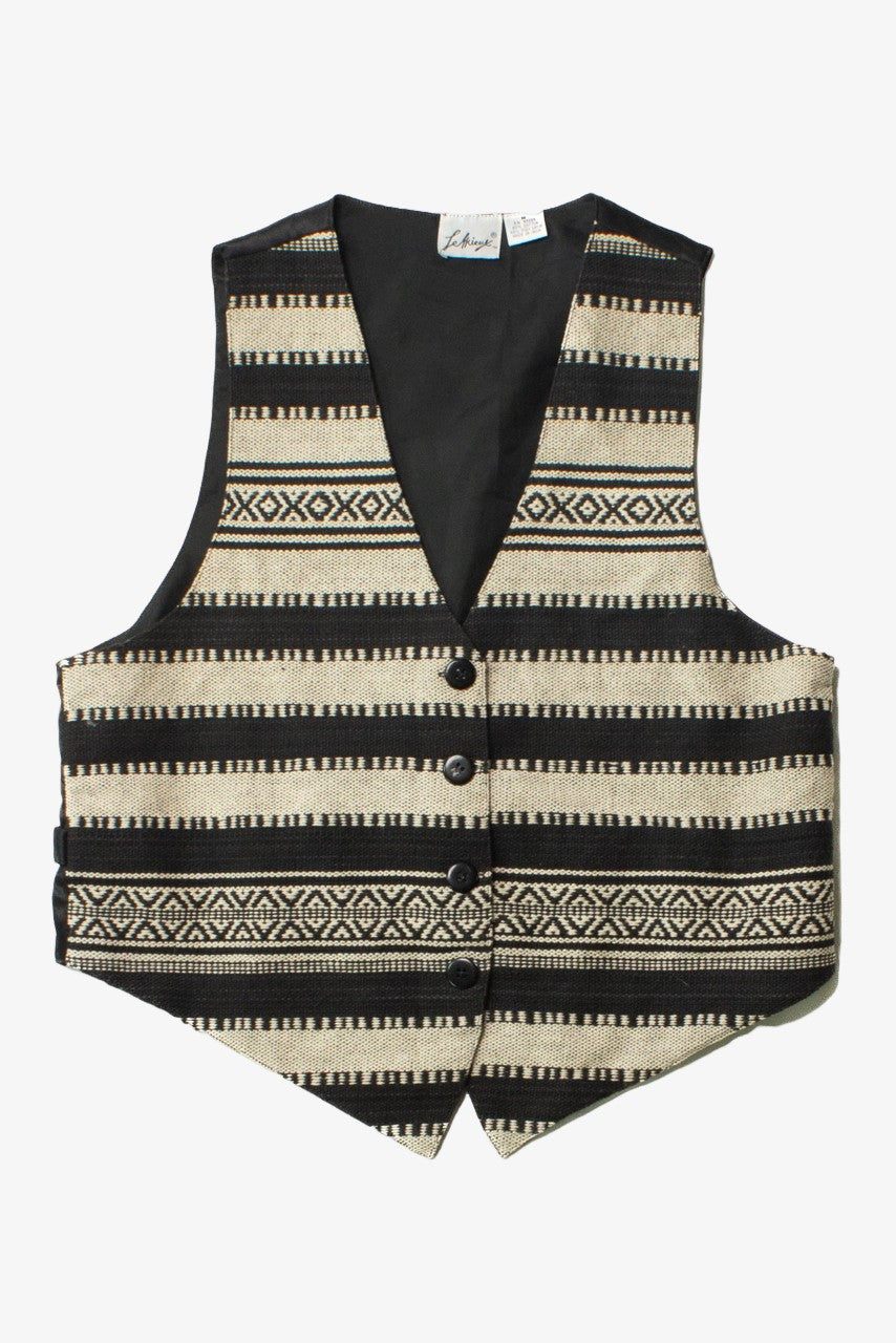 Vintage LeMieux Black & White Vest (1980s)