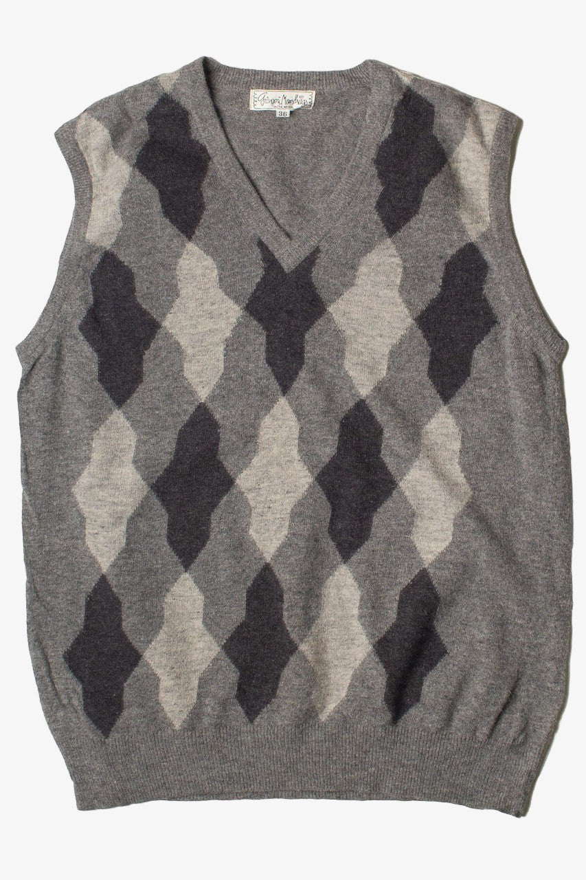 Vintage Diamond Pattern Gianmi Mondrago Sweater Vest