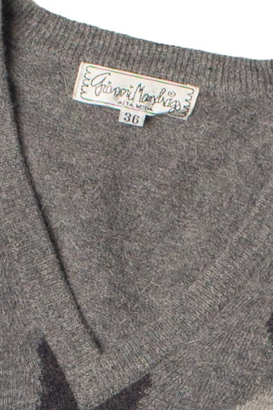 Vintage Diamond Pattern Gianmi Mondrago Sweater Vest