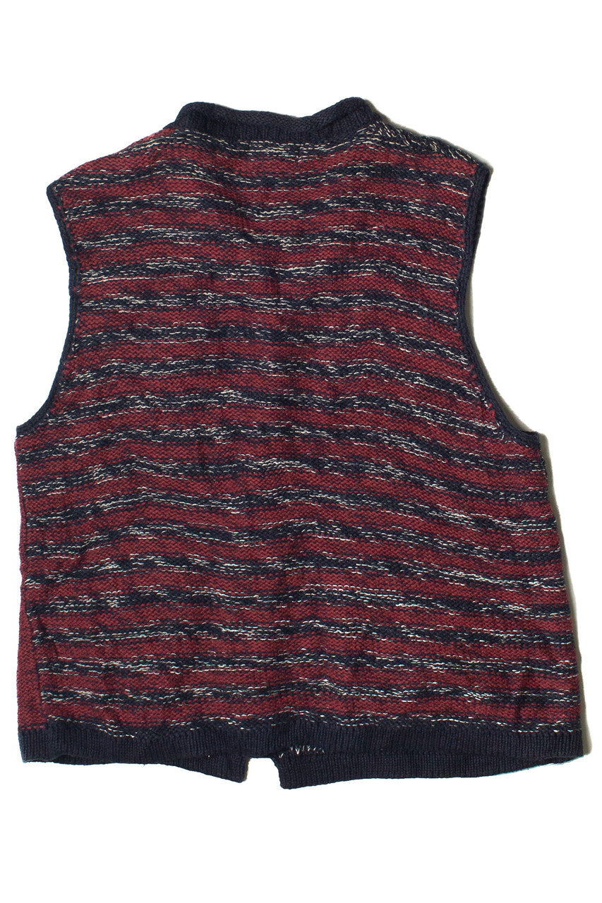Vintage Christopher & Banks Knit Hearts Sweater Vest