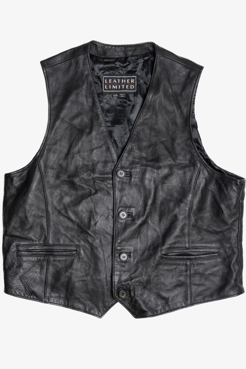Vintage Leather Limited Leather Vest (1990s)