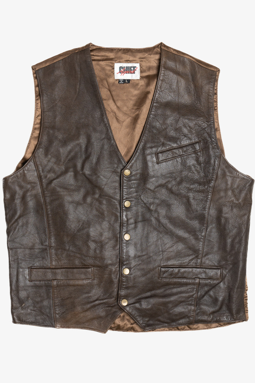 Vintage Chief Apparel Leather Vest (1990s)