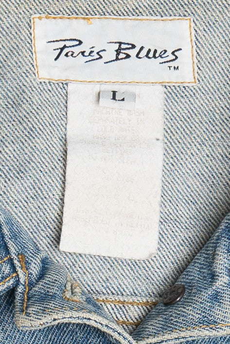 Vintage Paris Blues Denim Vest (1990s)