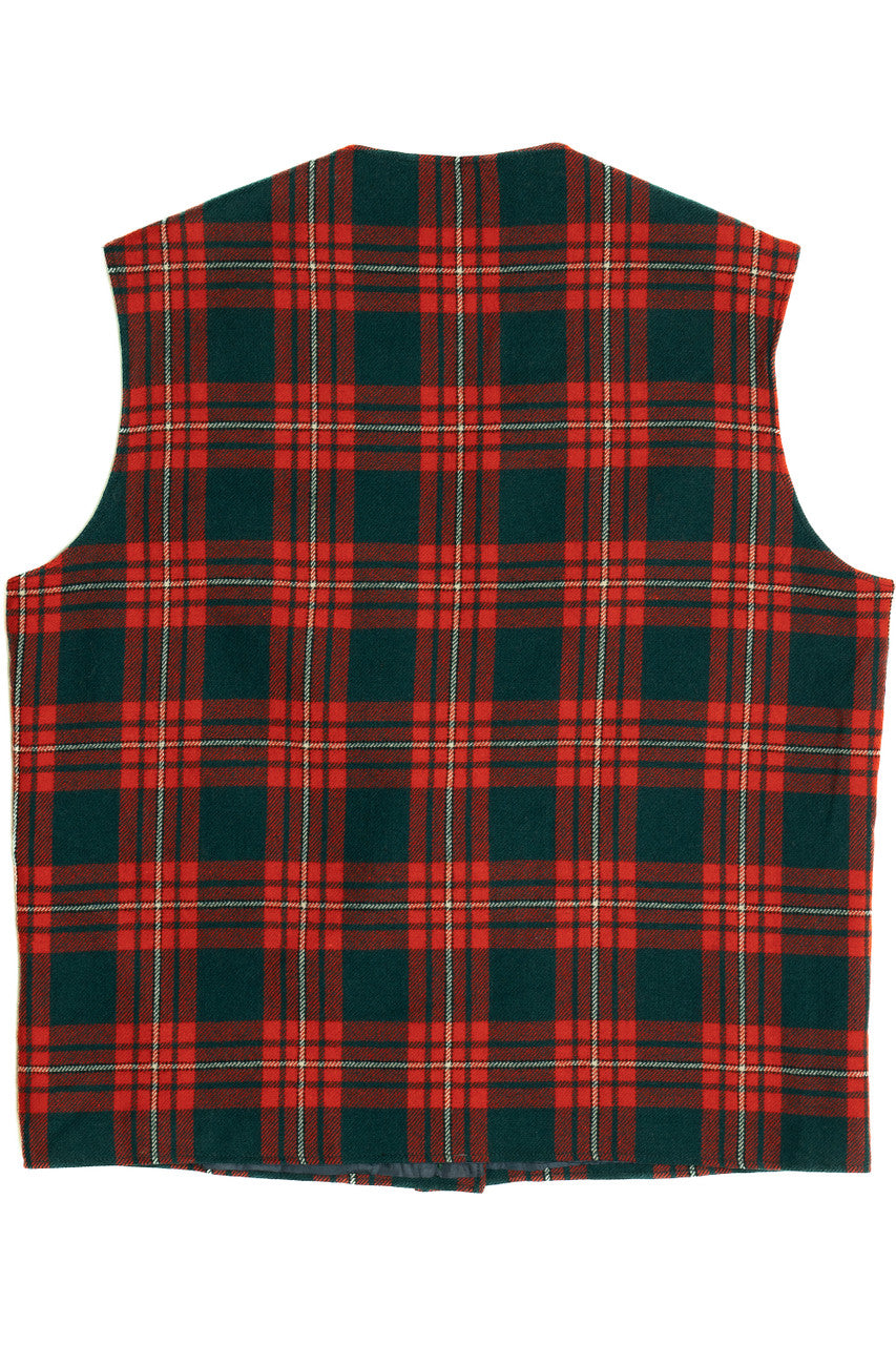 Vintage Pendleton Plaid Wool Vest (1980s)