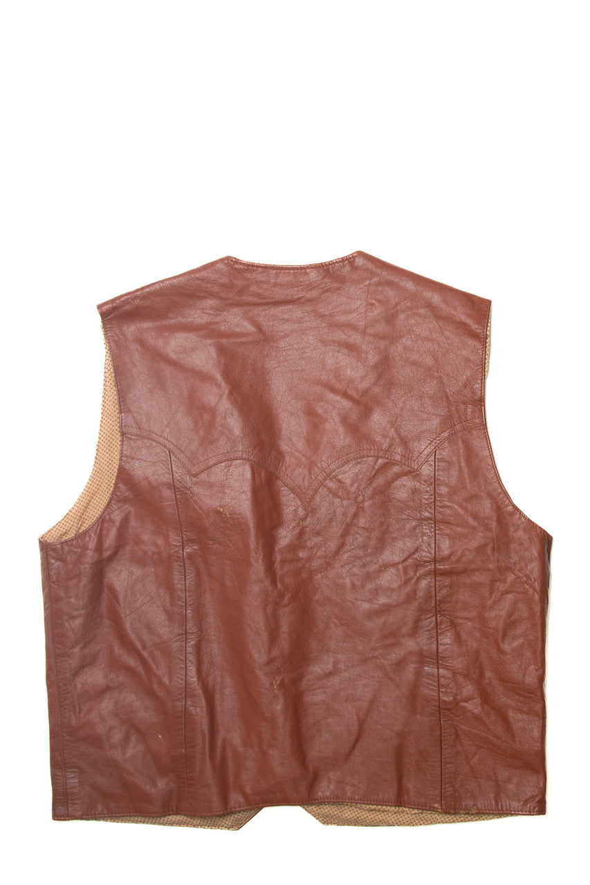Vintage The Boss Leather Vest (1970s)