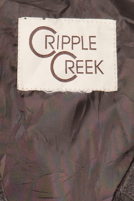 Vintage Brown Cripple Creek Leather Vest (1990s)
