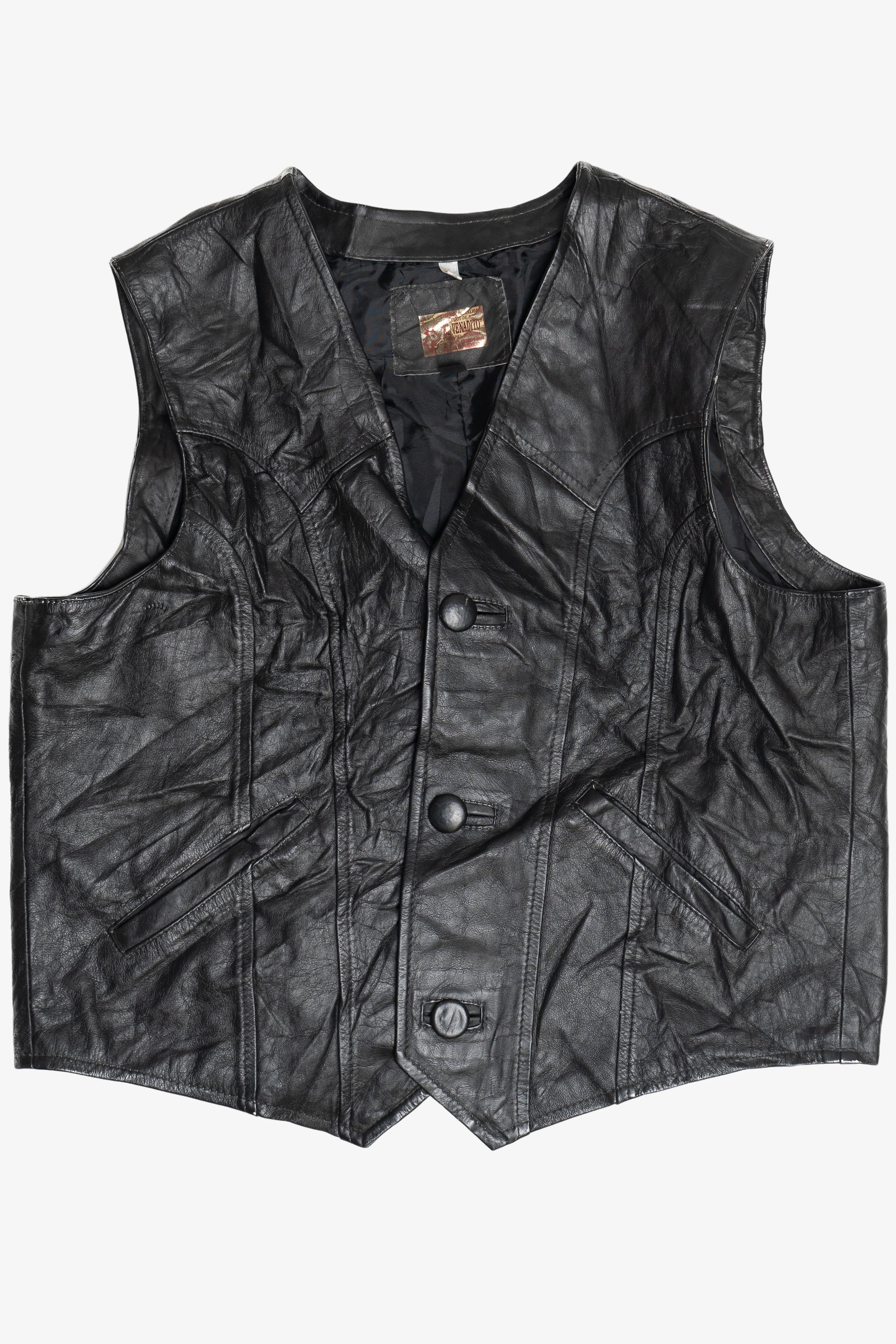 Vintage El Venadito Leather Vest (1990s)